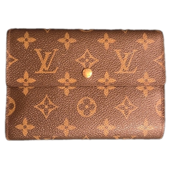 Louis Vuitton Handbags - LOUIS VUITTON LV Monogram Canvas Leather Continental Clutch Wallet ( EUC)